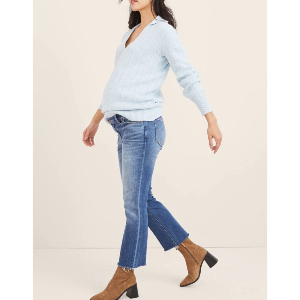 HATCH | The Crop Maternity Jean in Indigo Size 29